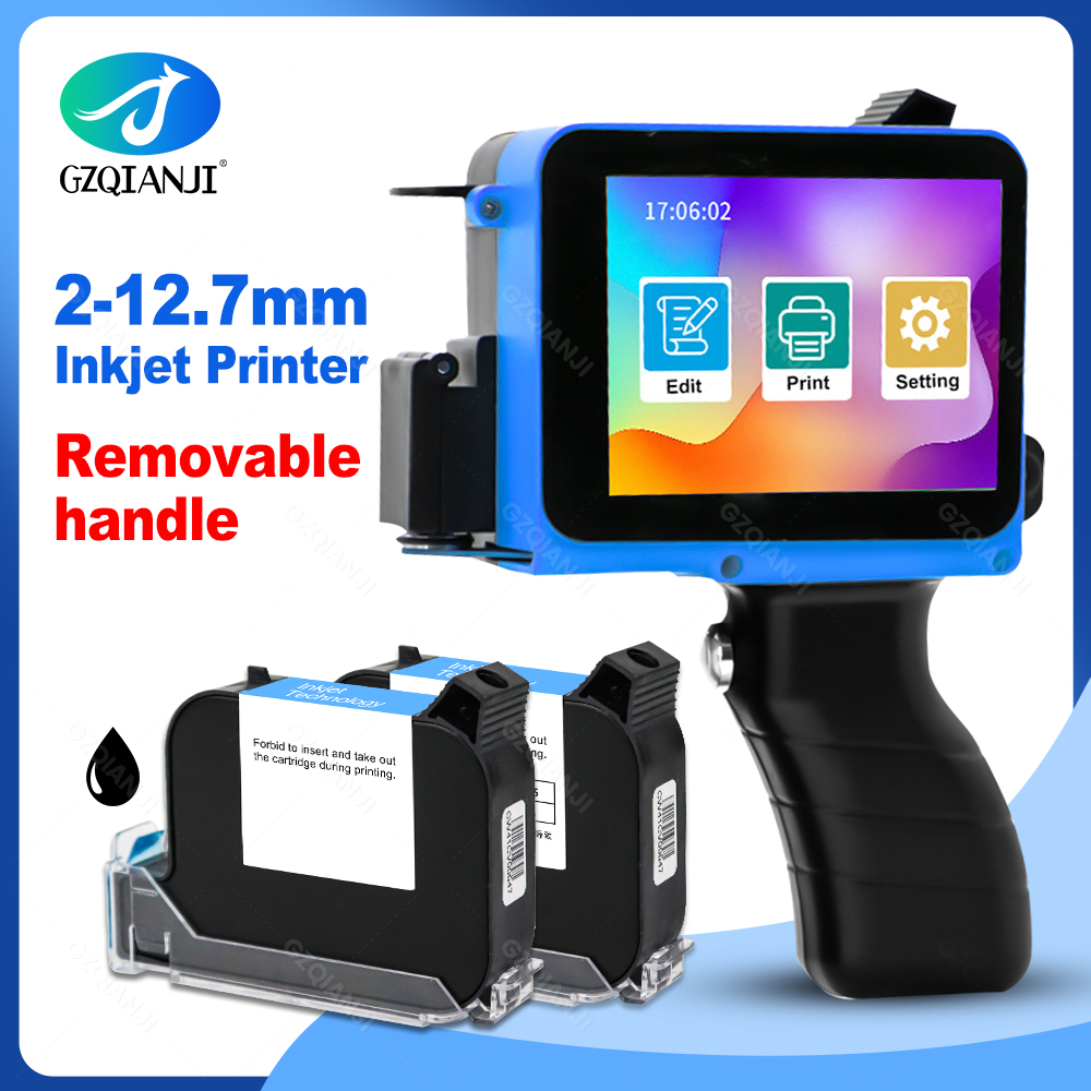 Label Maker - 12.7mm Etiket Mürekkep Püskürtmeli Yazıcı El