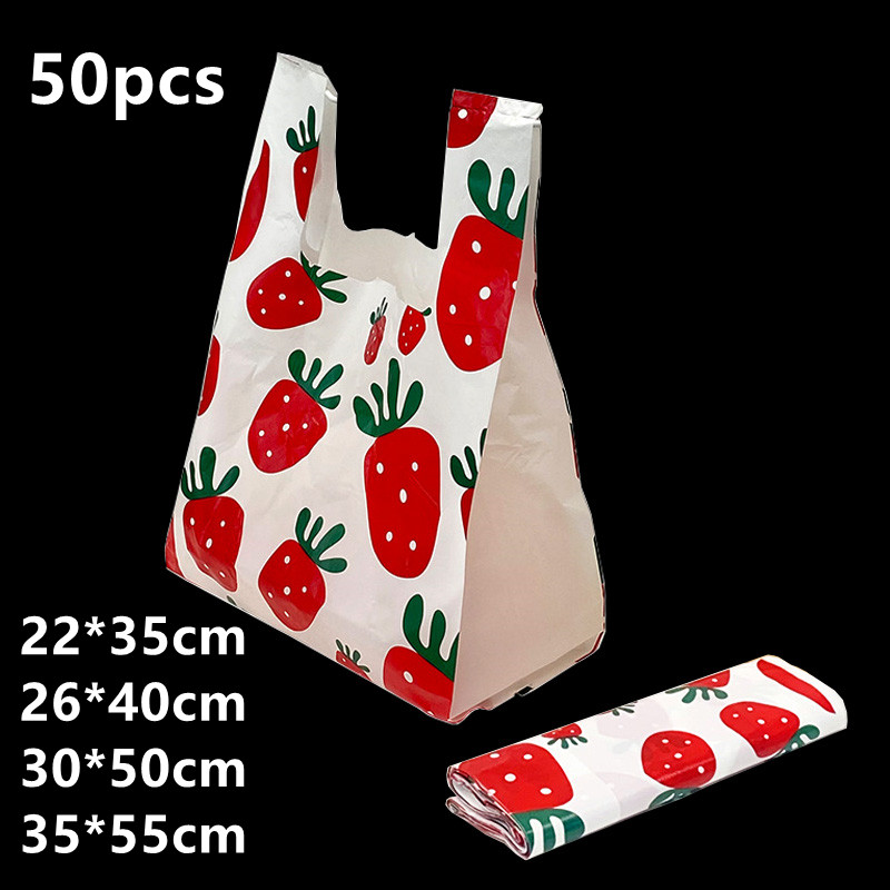 Commercial Printing And Packaging - 50 adet çilek yelek plastik torba