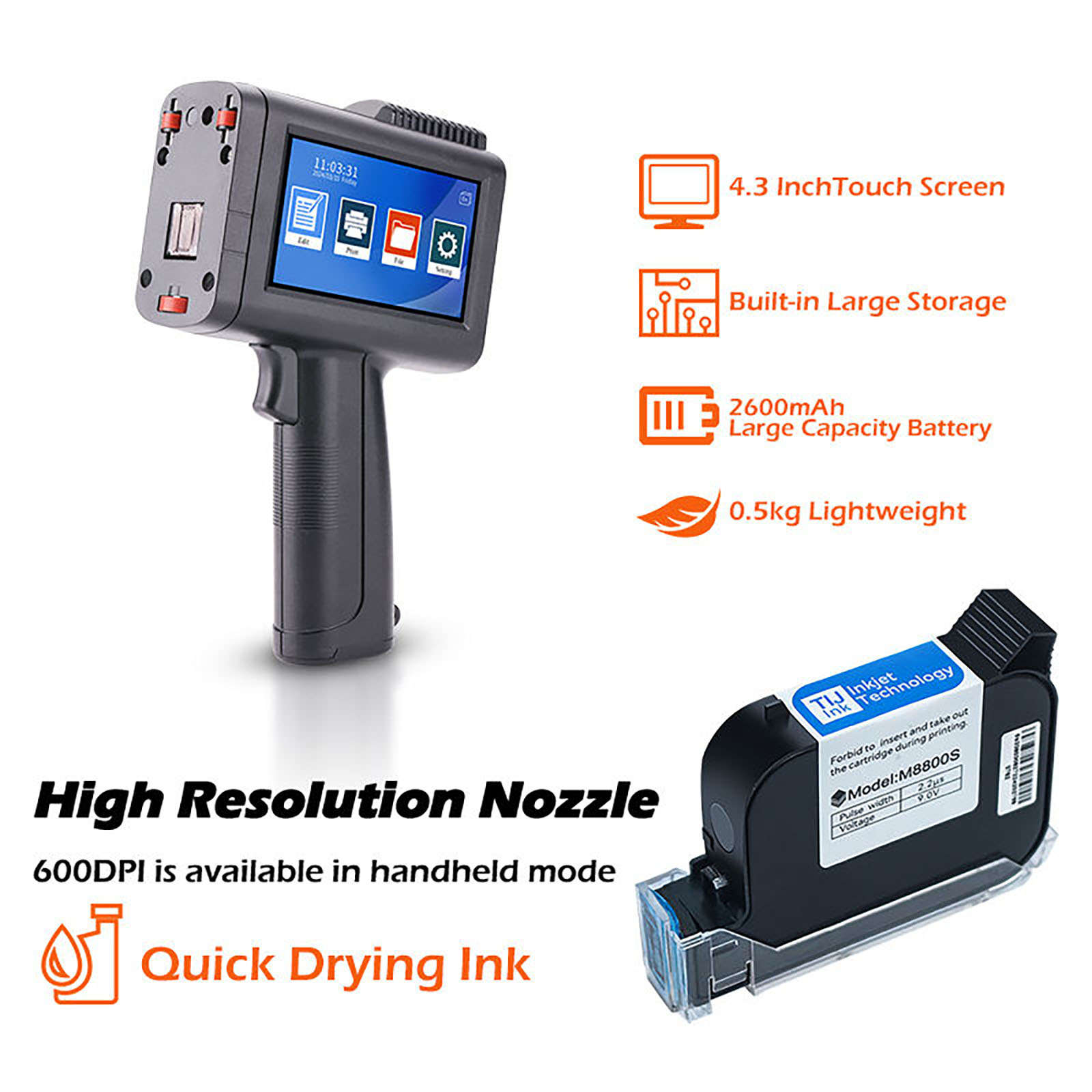 ZM-C13 12,7 mm El Tipi Mürekke - Barcode Printer incelemesi ve fiyatı
